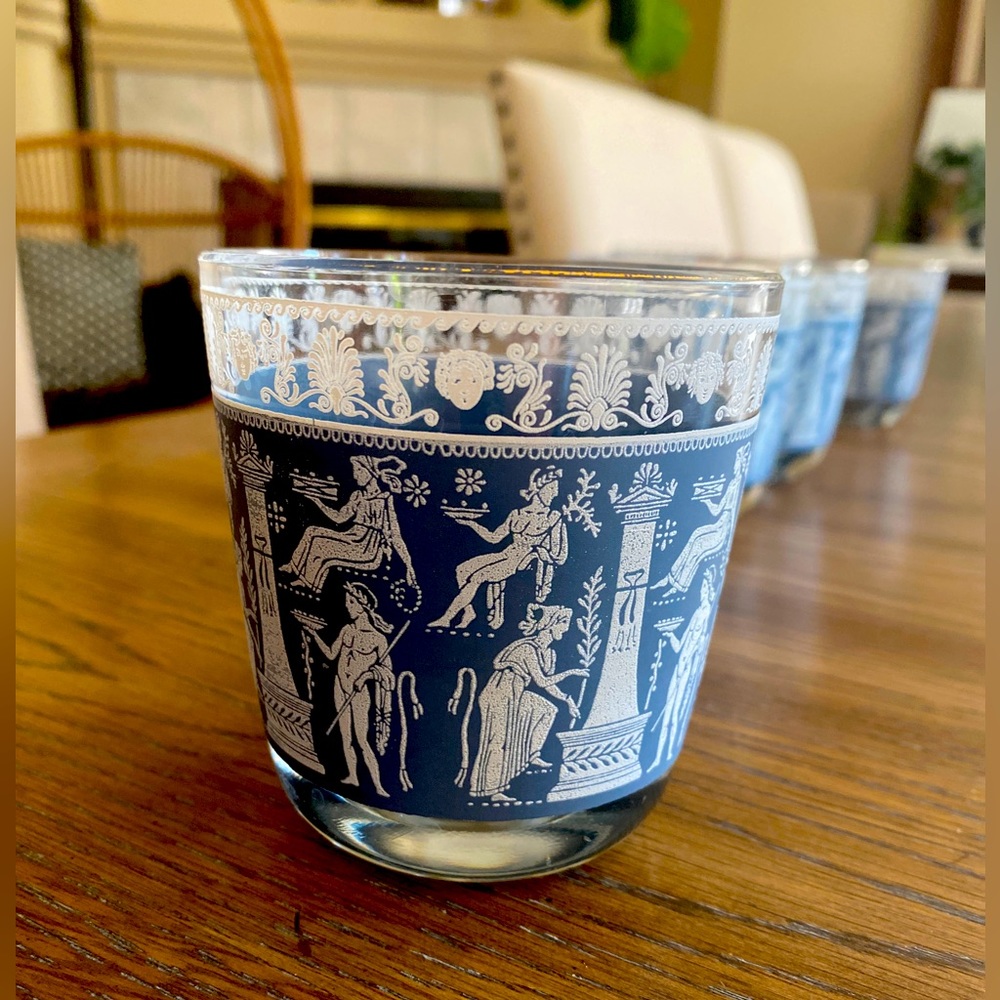 MCM Hellenic jasperware drinking glass - 5 pieces.